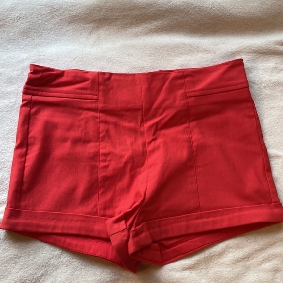 Foreign Exchange | Shorts | Zip up | Color: Blood Orange |Size: S - Picture 6 of 14